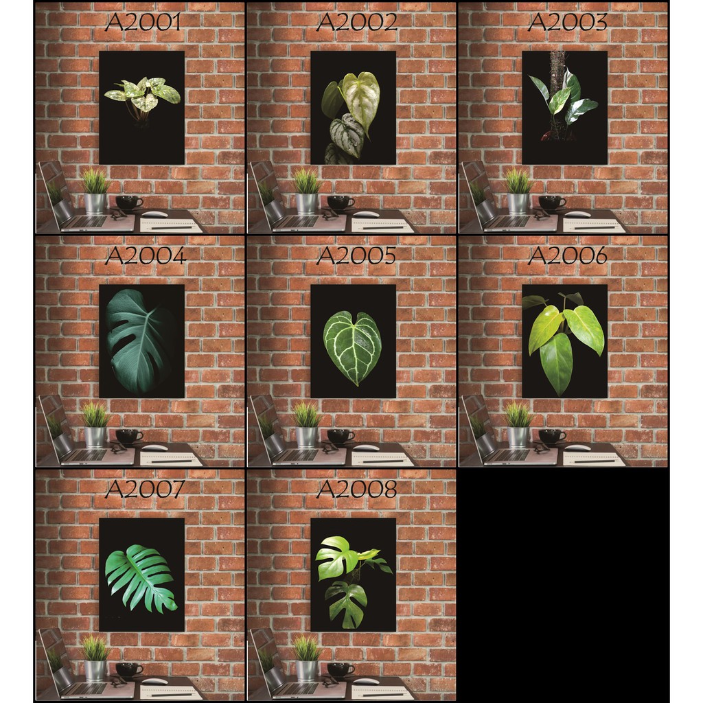 Frame Hiasan Dinding Aesthethic Wall Decor Minimalis Pajangan Rumah Dekorasi Poster Pot Tanaman Hias Sukulen Quotes 3D Kayu Tebal 20 x 30 - 30 x 40
