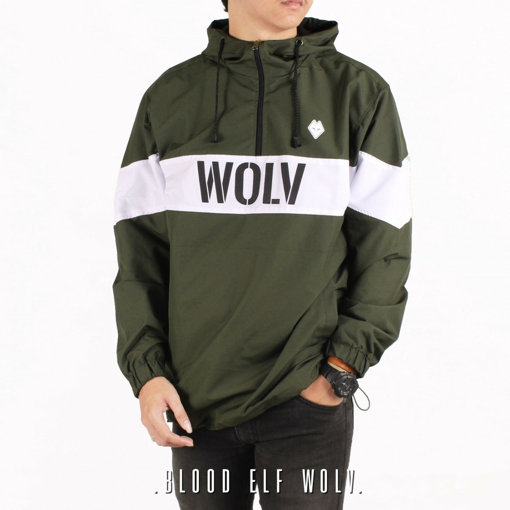 JAKET PARASUT RUNNING WOLV ORIGINAL