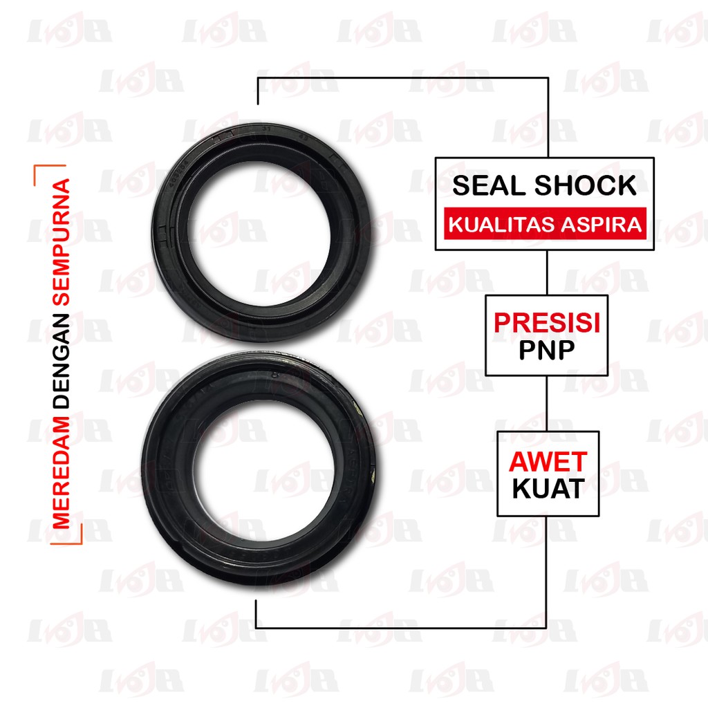 Aspira Karet Seal Shock Depan Tiger GL-Pro GL-Max Motor Honda KC5 KCJ