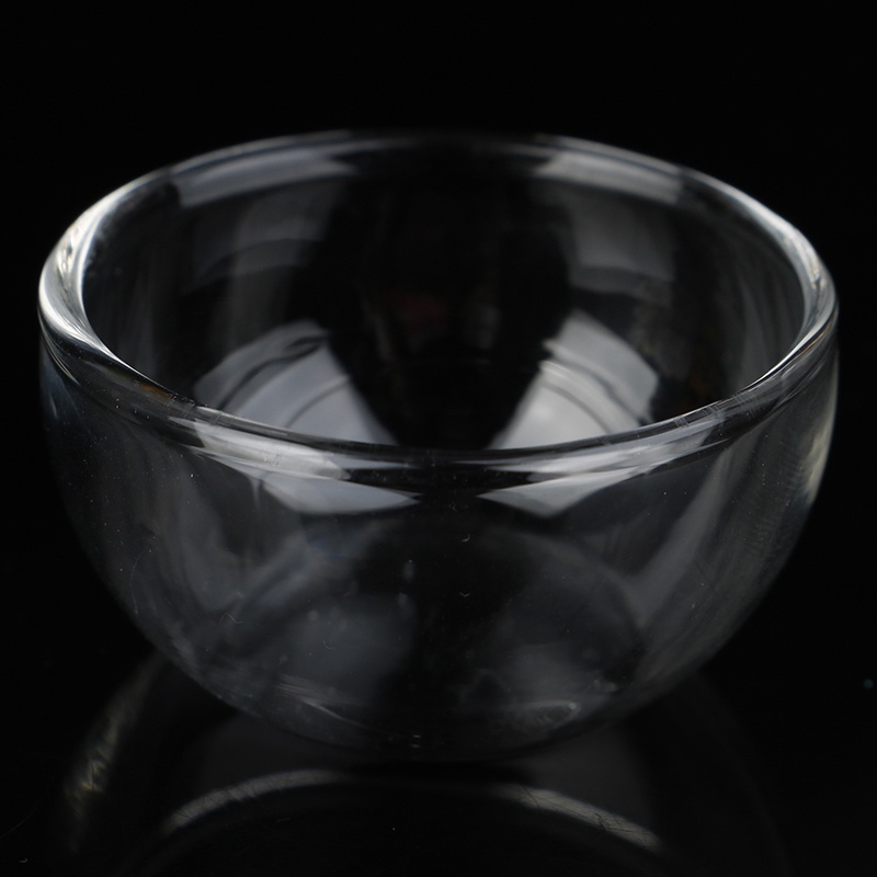 Mainan Miniatur Piring Sup Kaca Skala 1: 12 Untuk Aksesoris Dapur Rumah Boneka