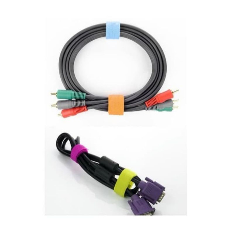 JG - VELCRO STRAP - BINDER CABLE - PENGIKAT KABEL -  PENGGULUNG KABEL - HP