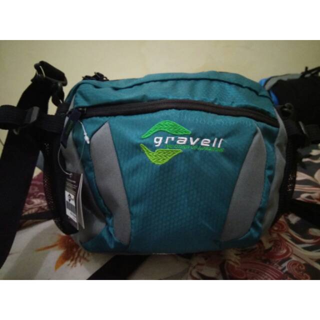 Tas Selempang Gravell Bisa Pinggang Travel Pouch Waistbag Bodypack