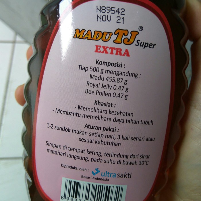 

madu- madu tj extra super -madu.