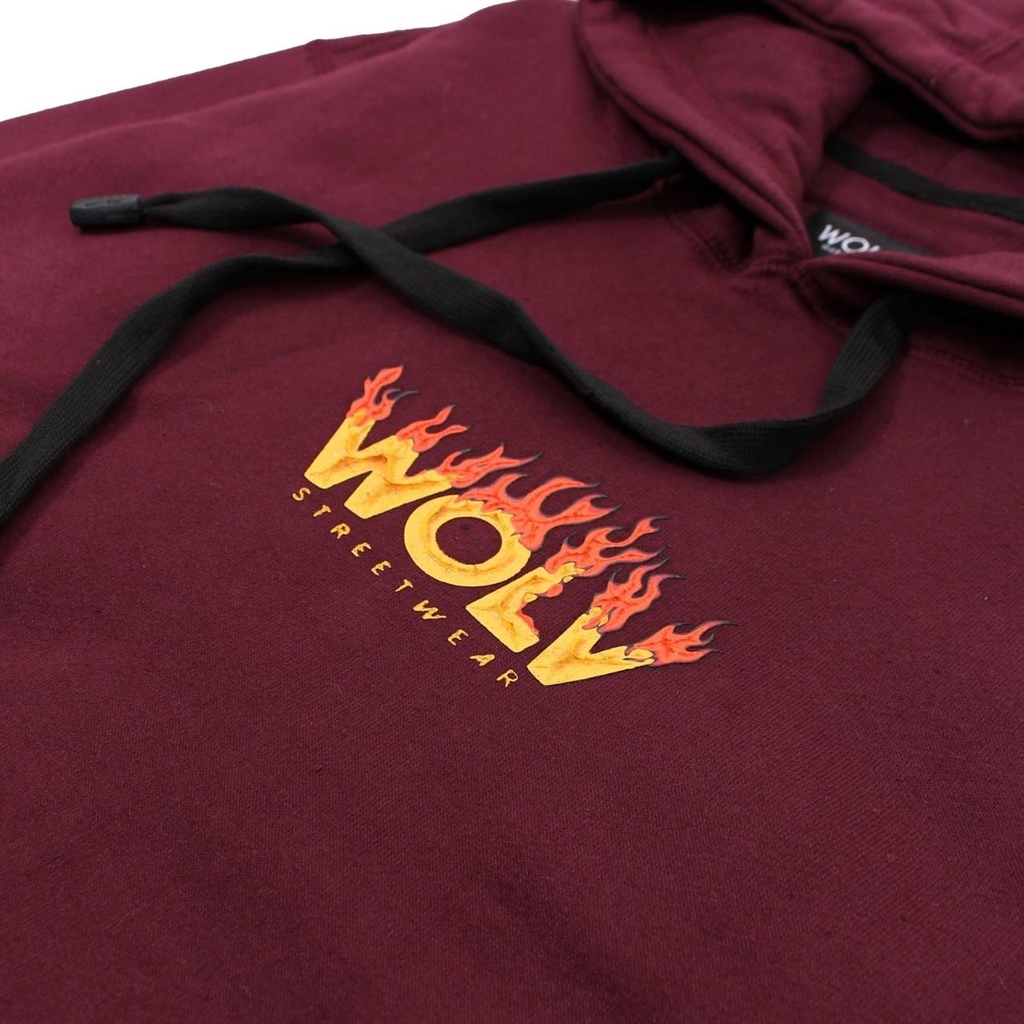 Sweater Hoodie WOLV FIRE / Jaket Hoodie Pria / Jaket Hoodie Wanita Available M L XL Casual Good Brand Quality Original (Fulltag) Realpict