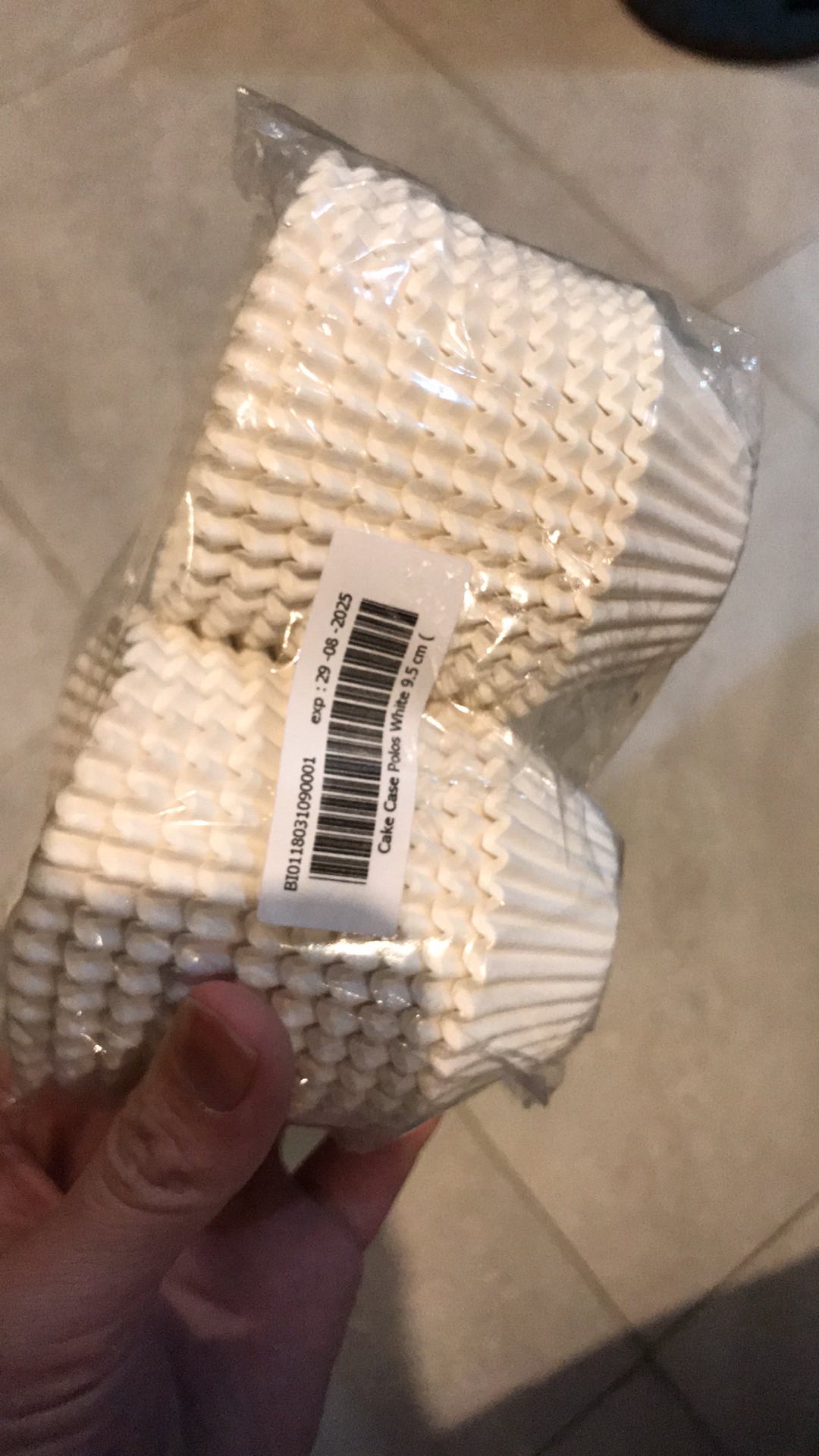 Grade Cupcake Muffin Kertas Warna Putih 500pcs