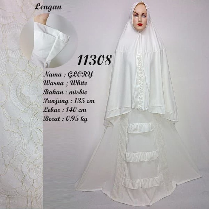 READY UP GLORY SYARIE PUTIH MISBIE TEROMPET RUFFLE SUSUN REAL PIC GAMIS BEST SE - MAROON