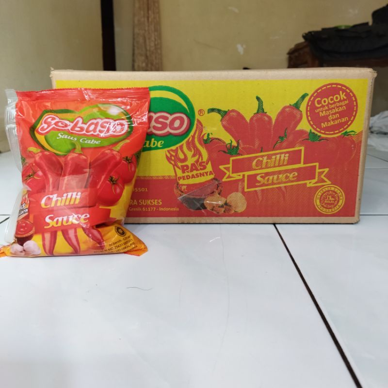 Sobaso Saos Cabe, Saos Sambal 620ml (1 Dus isi 12 pcs)