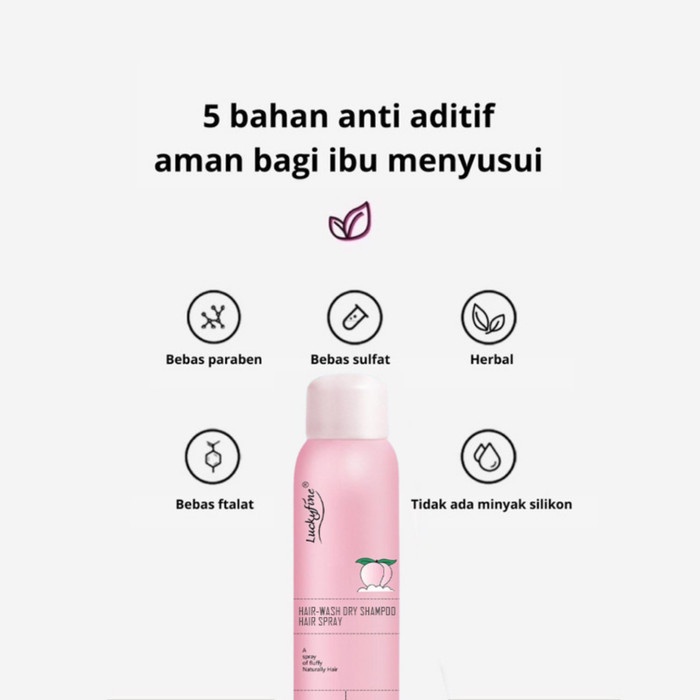 DRY SHAMPOO Semprotan Rambut kering untuk mengembang