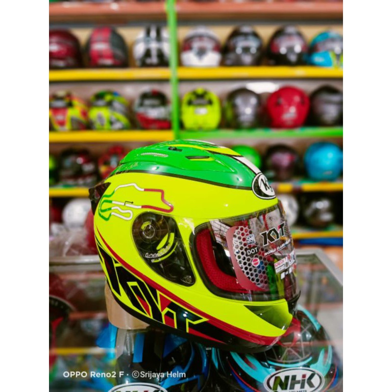 HELM KYT R7/RC SEVEN SERI#15 ITALY YELOW  FULL BOK