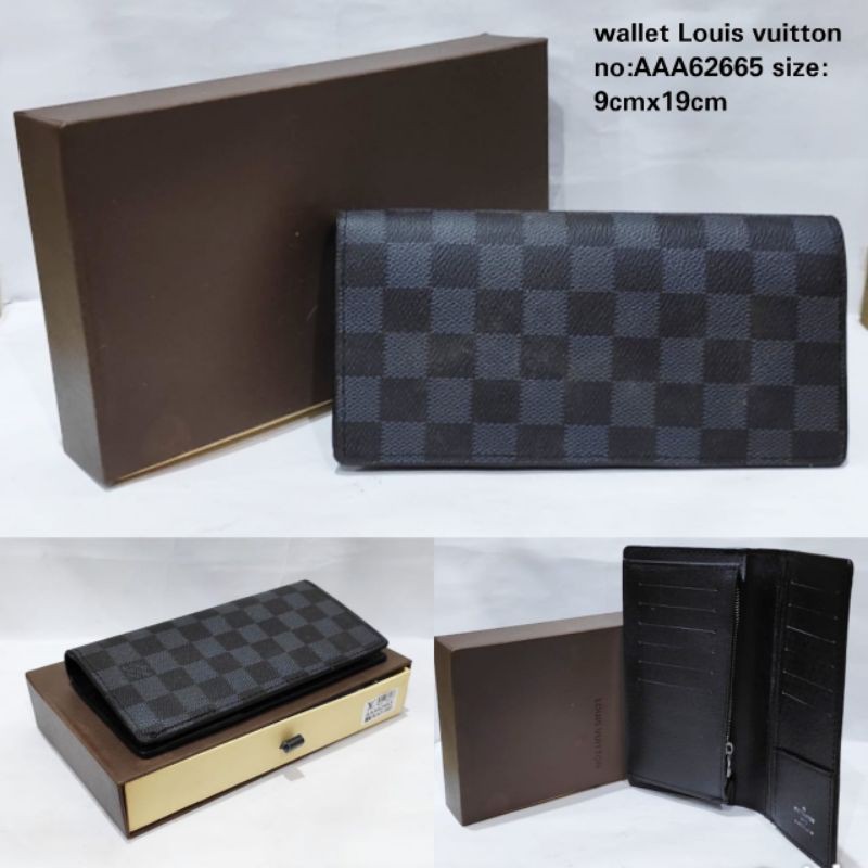 Dompet Panjang LV Damier Black Import