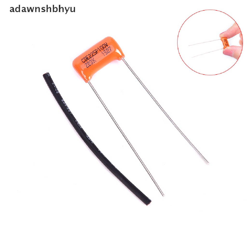 Adawnshbhyu 1pc Kapasitor CDE225P 223K 0.022UF 100V Untuk Gitar Elektrik Bass Cap