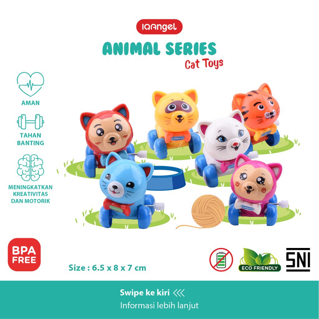 IQ Angel Mainan Bayi Edukatif / Tanpa Baterai / Mainan Motorik seri Animal