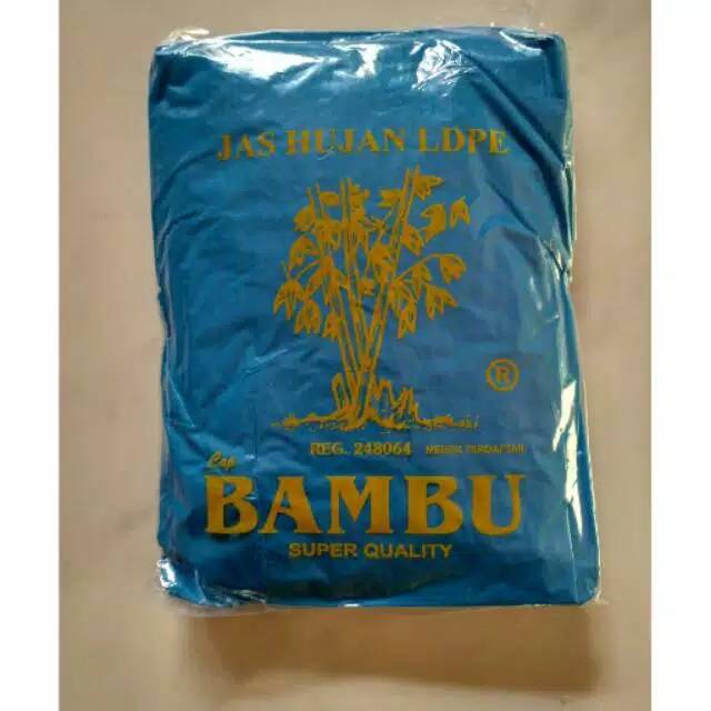 JAS HUJAN PLASTIK CAP &quot;BAMBU&quot; (MODEL PONCHO)