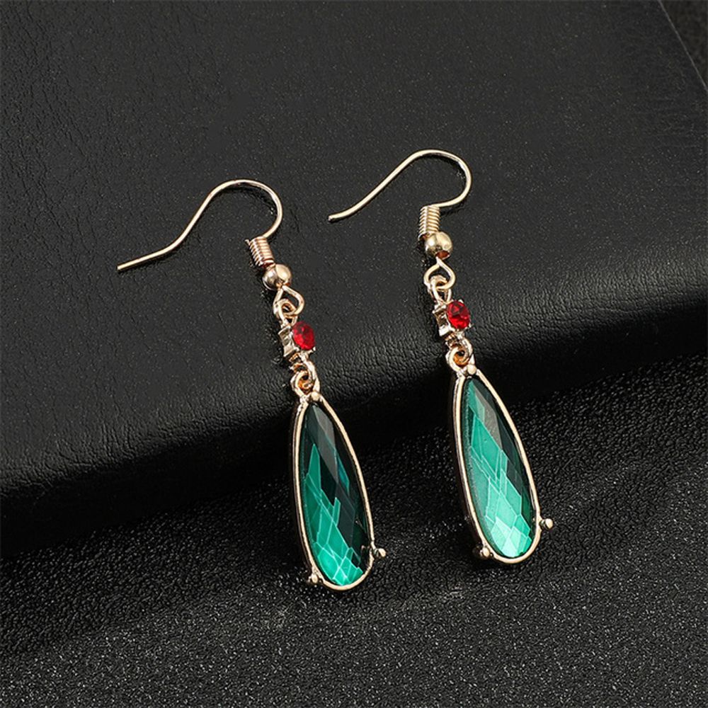Needway  Women Anime Earrings Fashion Drop Earring Necklace Dangle Earrings Howl's Moving Castle Girl Japanese Cosplay Jewelry Green Anime Cosplay Props