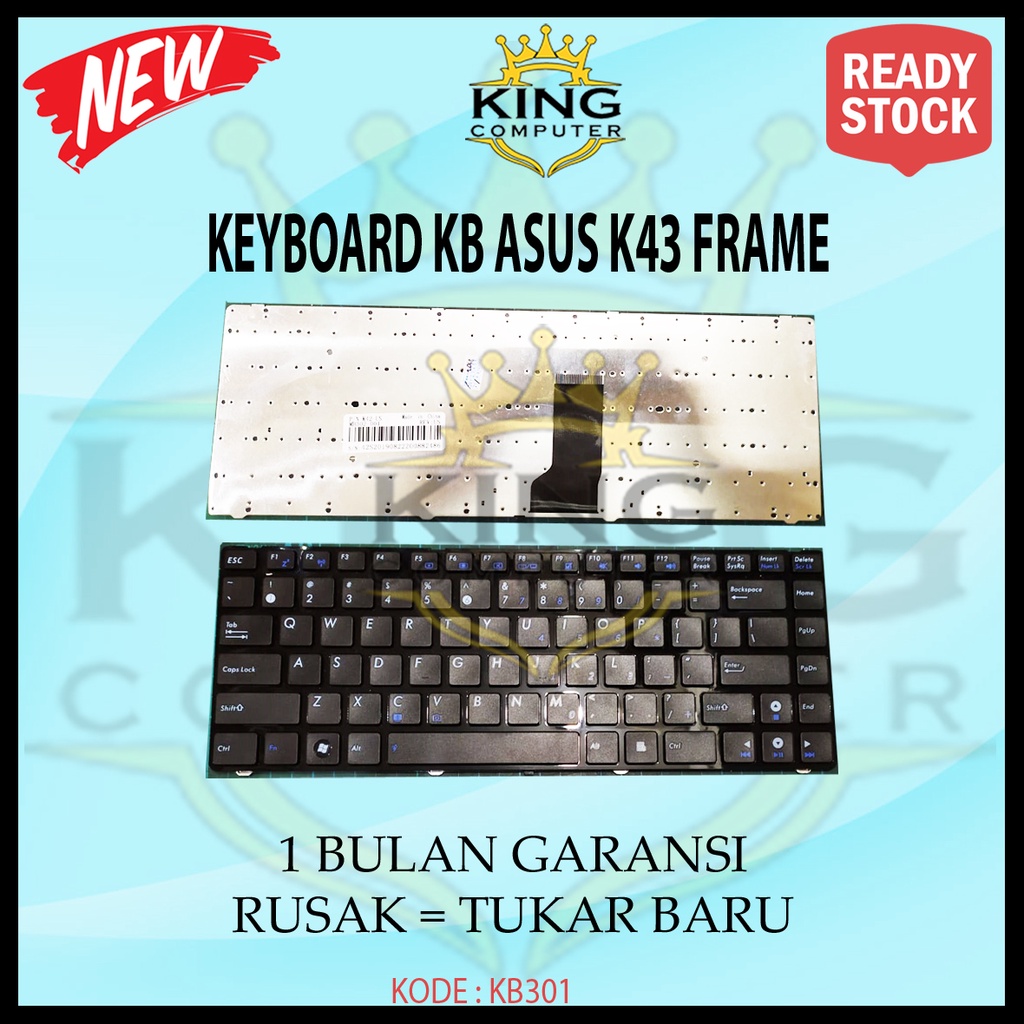 Keyboard Laptop Asus X44 X44H X44C X43 X43S Frame Hitam