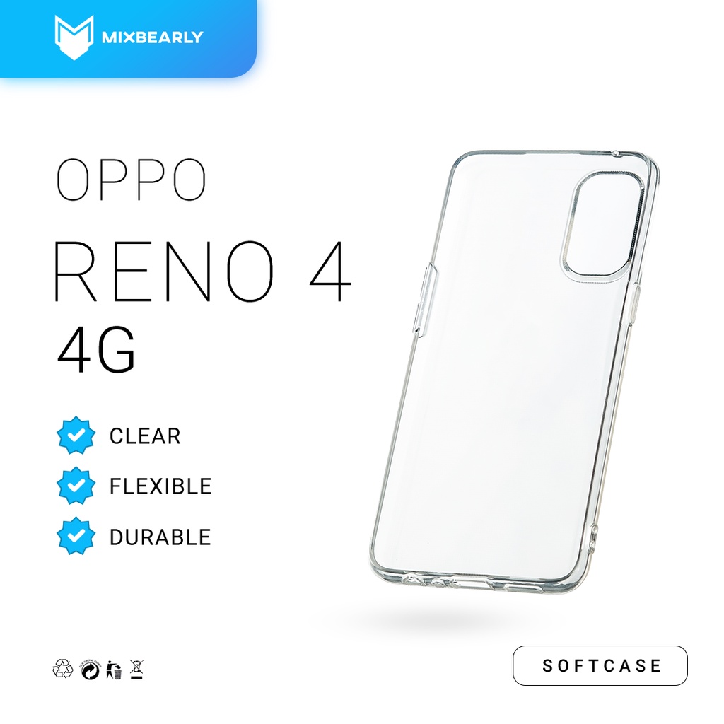 Clear Case Oppo Reno 4 4G | Soft Case Tebal
