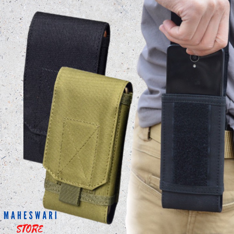 Tas Selempang Pria HP Smartphone Ikat Pinggang H7K8 Handphone Bag Mini Model Terbaru Modern Awet Sim