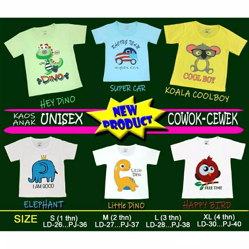 kaos anak kelfi