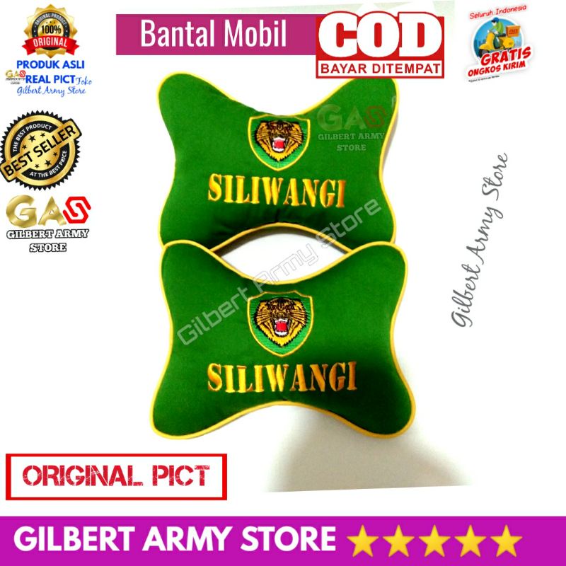 Grosir Bantal MOBIL loreng logo Kesatuan TNI POLRI kopassus Kostrad Unifil Polisi Militer Siliwangi Infanteri Persit Polisi PM  Bareskrim Brimob Raider Gilbert Army Store