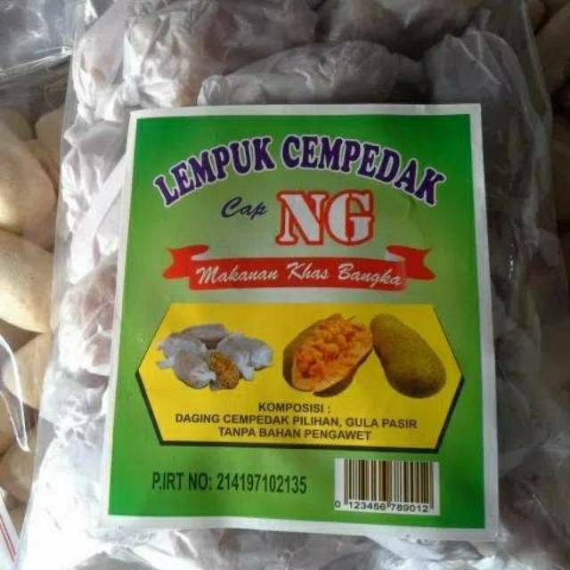 Dodol lempuk cempedak khas bangka 500 gram