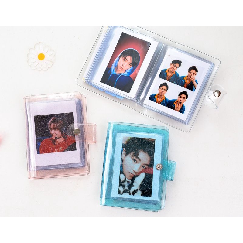 Album Foto Polaroid Album Mini Photocard Tempat Simpan PC Kpop Kartu Nama