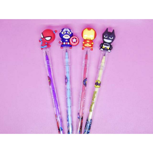 

Pensil Bensia Pensil Cabut Karakter Superhero