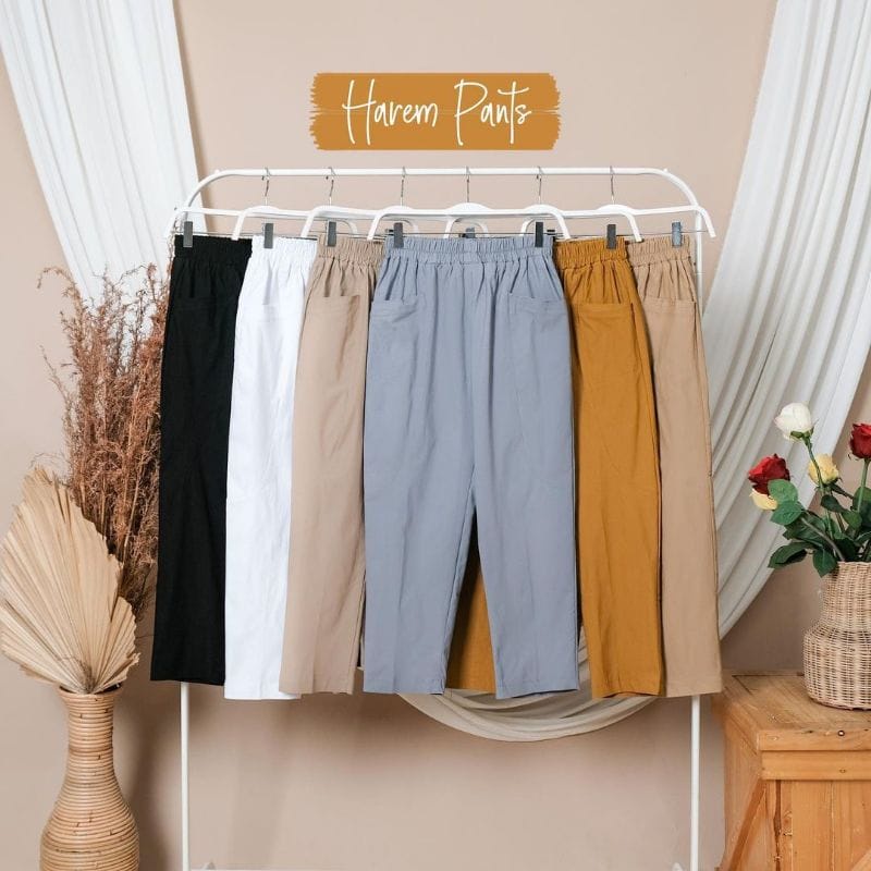 CEALANA JUMBO WANITA KEKINIAN WILLOW HAREM PANTS BAWAHAN