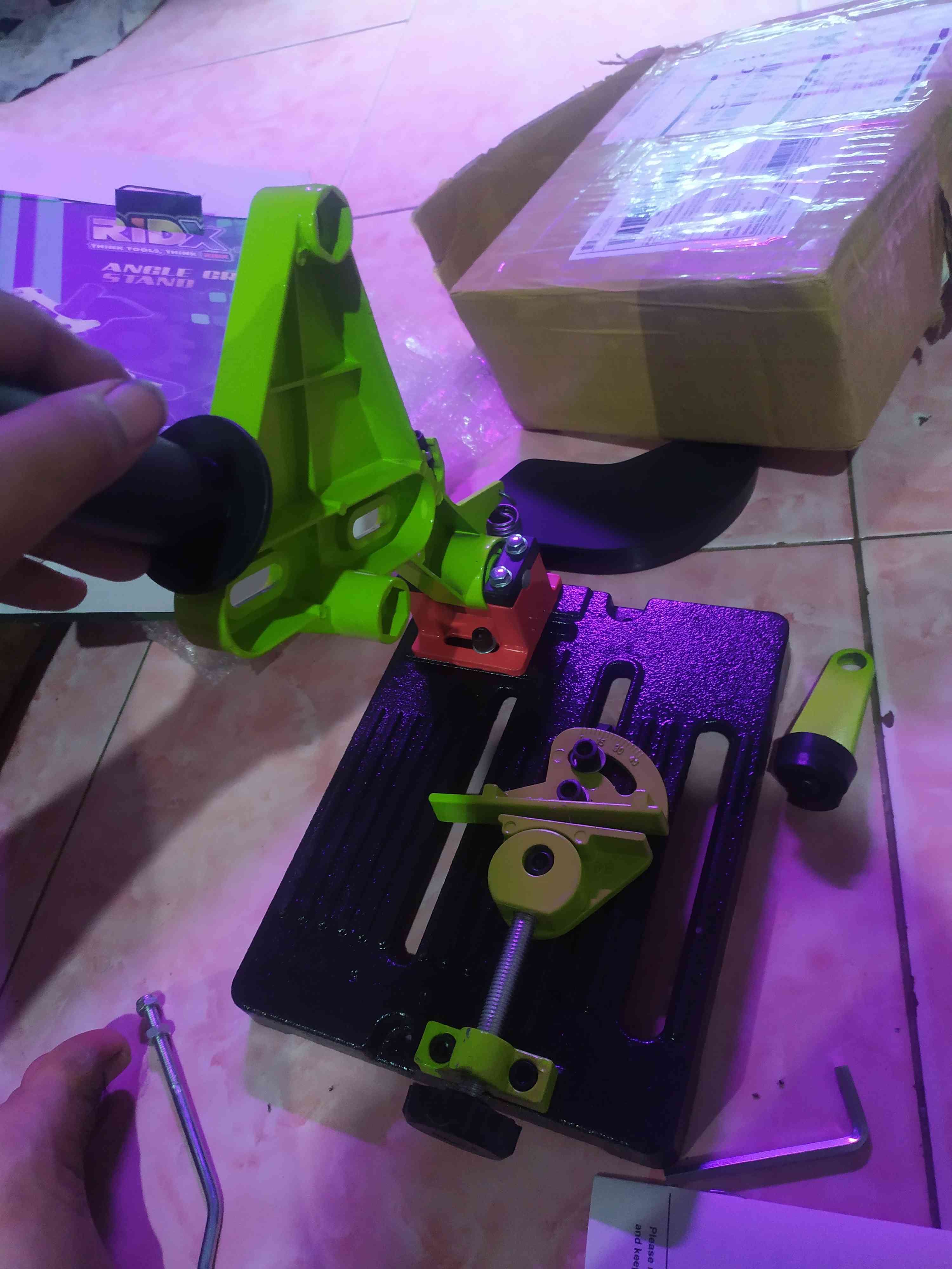 Stand Dudukan Mesin Gerinda Grenda Tangan Angle Grinder Stand Ridx