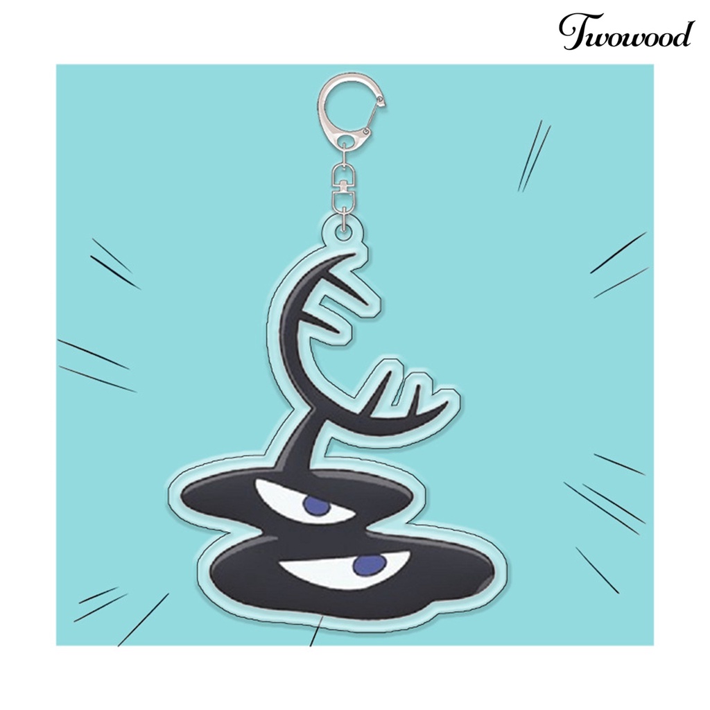 Twowood Gantungan Kunci Desain Kartun Anti Gores Ringan Mudah Dibawa