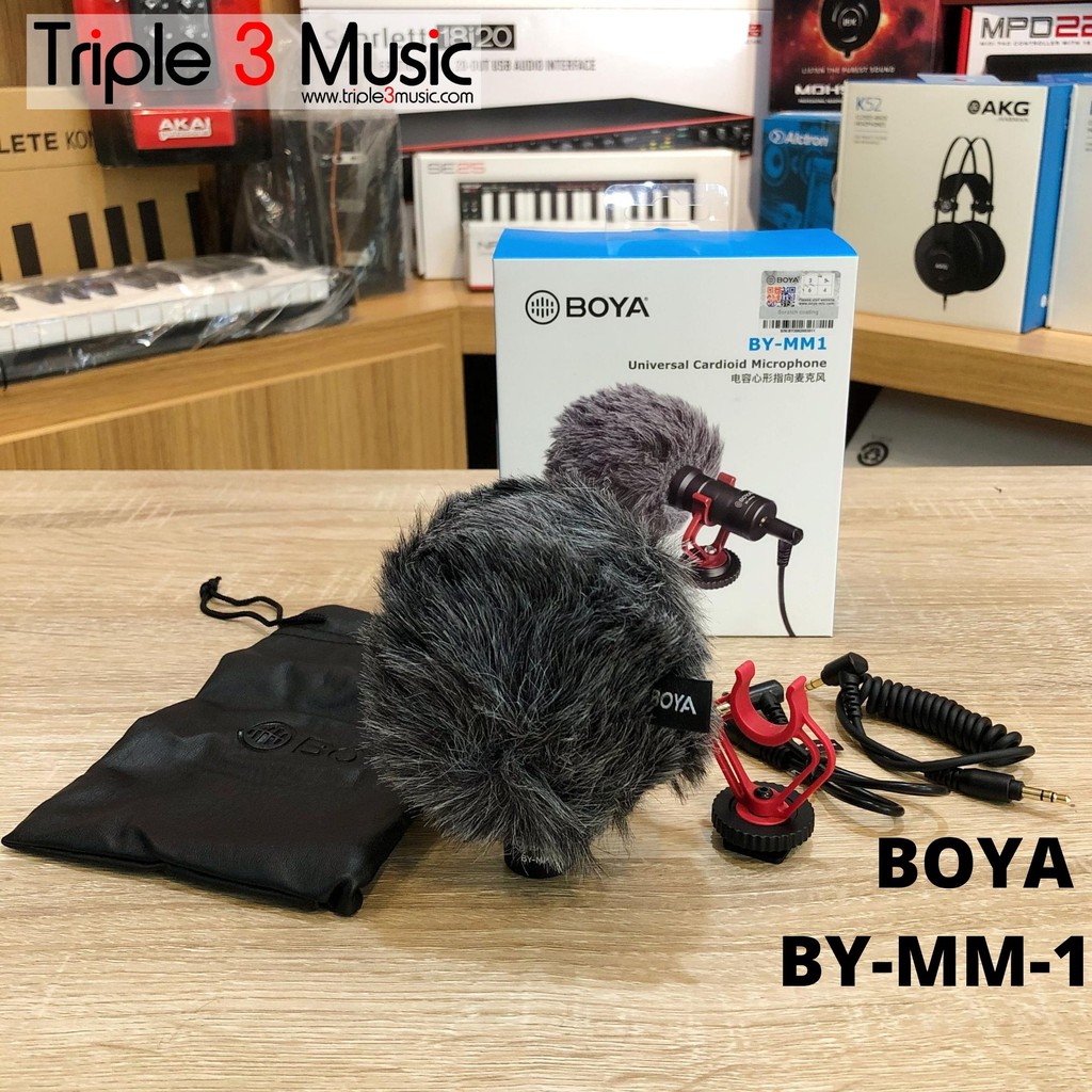 Boya BY MM1 mm-1 Microphone CardioId Shotgun mic DSLR / smartphone