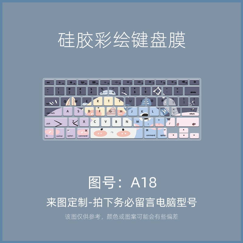 Film Pelindung Keyboard Motif Kartun Untuk Apple MacBook Pro A1502 Notebook A1398 A1466 A1369 A1278 A1286 A1425