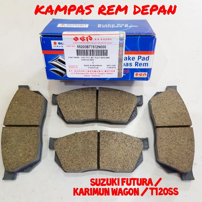 BRAKE PAD SUZUKI - KAMPAS REM DEPAN FUTURA / KARIMUN WAGON / T120SS ORIGINAL