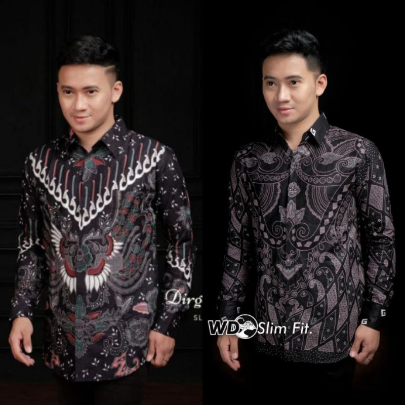 KEMEJA BATIK PRIA LENGAN PANJANG SIZE M L XL XXL  BSWART BatiK HRB026