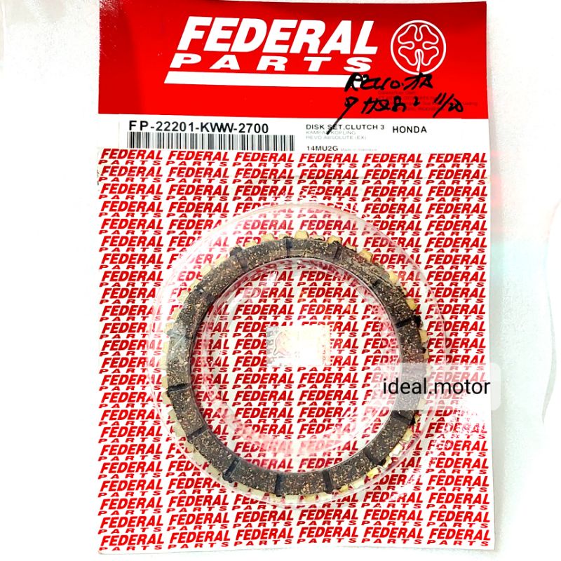 Kampas kopling Revo Absolute, New Absolute Revo Federal Parts FP 22201 KWW 2700