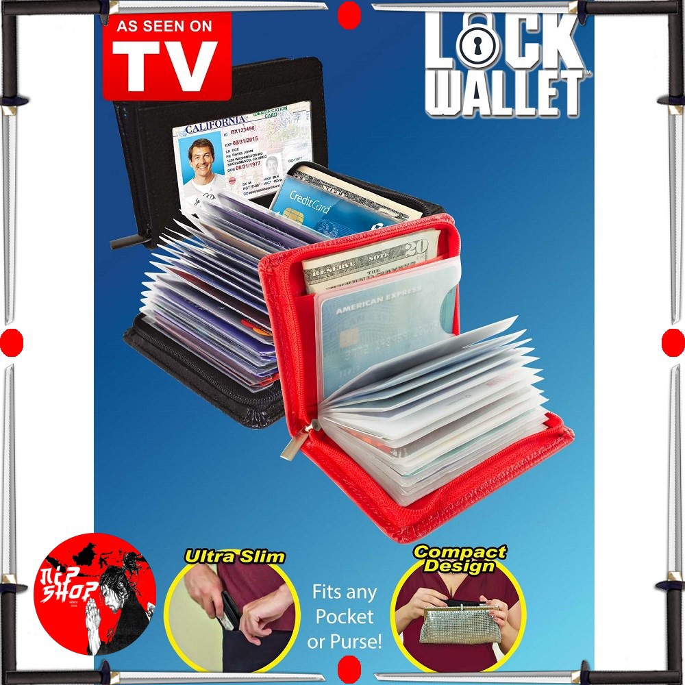 Dompet Wallet Kartu Kredit Secure RFID Blocking