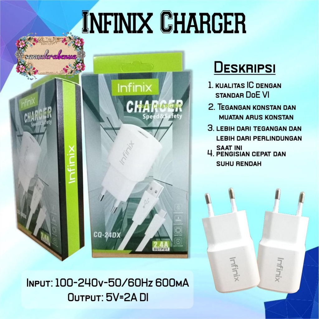Charger Infinix 9V -2A Original Fast Charging Kabel Micro USB note 7 Note 8 hot 9 8 10 play SB2566