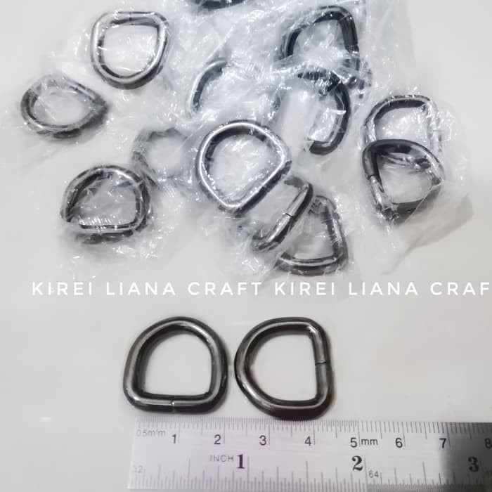 Ring D Tinggi BLACK NIKEL 1.5cm