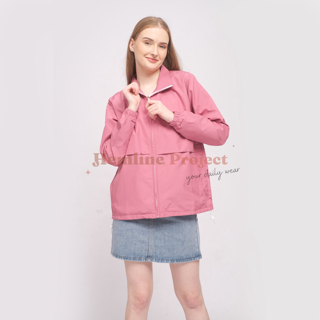 Elya Jaket Coach Wanita - Dust Pink