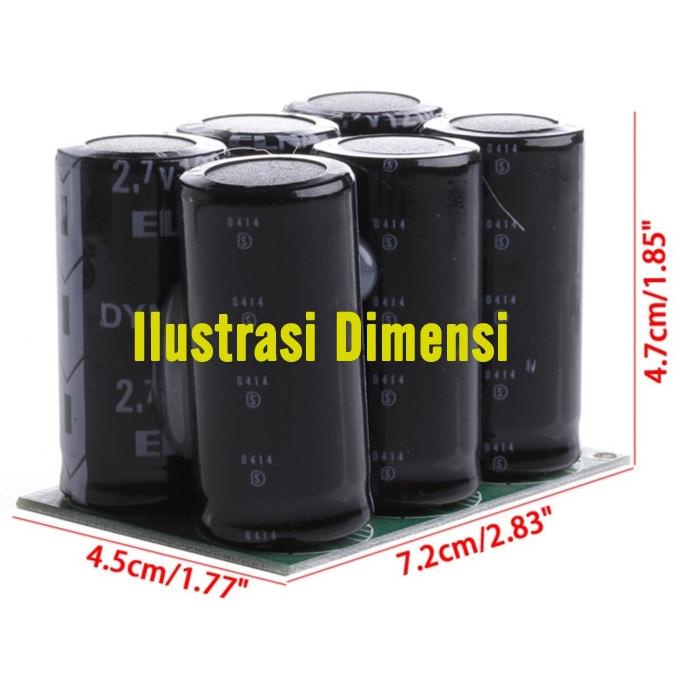 Super Capacitor - Super Kapasitor 12V - 16.2V 120F Series