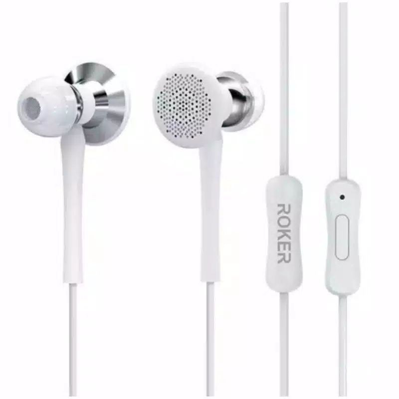HEADSET ROKER DOUBLESHOOT RK33K HANDSFREE EARPHONE ROKER DOUBLESHOOT RK33K BASS