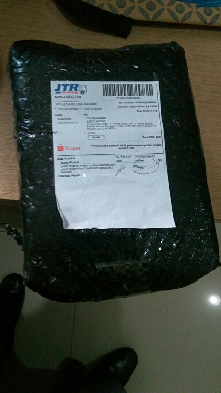 Paket Lengkap Shaker Cocktail Stainless Set / Perlengkapan Bar / Bartender Barista Set / Barware