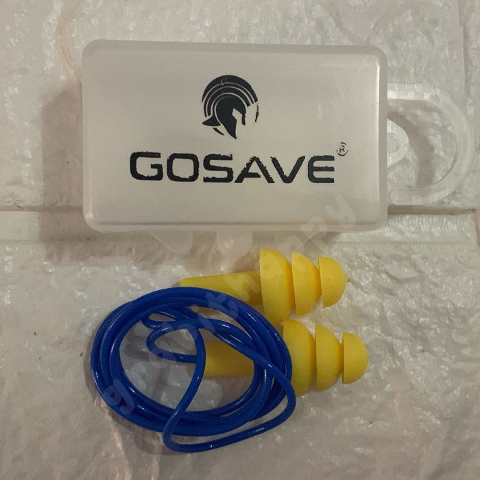 EARPLUG ULTRAFIT CORDED + KOTAK PENUTUP / SUMBAT TELINGA - GOSAVE