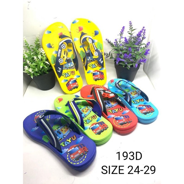 SANDAL JEPIT ANAK MOTIF TAYO KODE 193D