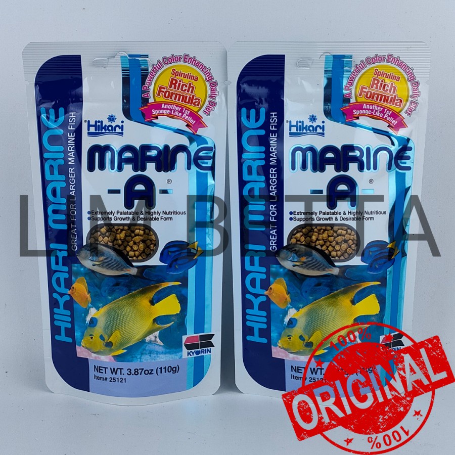 HIKARI MARINE A 110 GRAM / MAKANAN IKAN LAUT BESAR , PELLET IKAN