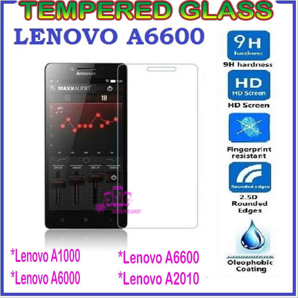 TEMPERED GLASS LENOVO A1000 / LENOVO A6000 / LENOVO 6600 / LENOVO A2010 ANTI GORES KACA TEMPER GLASS CLEAR