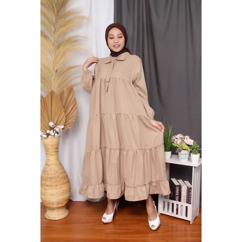 JUMBO / SOJIN MIDI DRESS / BABYDOLL / RACHEL MIDI DRESS / LONG TUNIK WANITA TERBARU / GAMIS POLOS MURAH