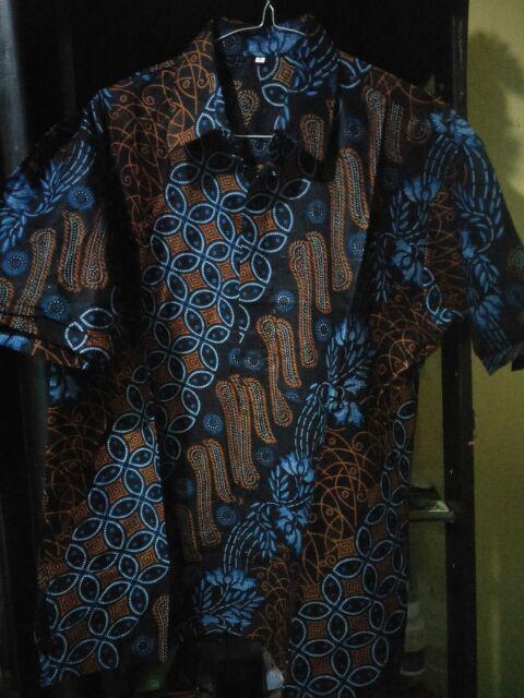Terlaris Promo Awal Tahun Sale Batik Hrb026 Kenongo Hem Pendek