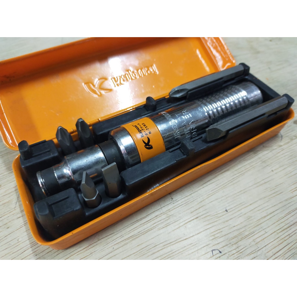 OBENG KETOK SET 7PC KAPUSI / IMPACT DRIVER SET