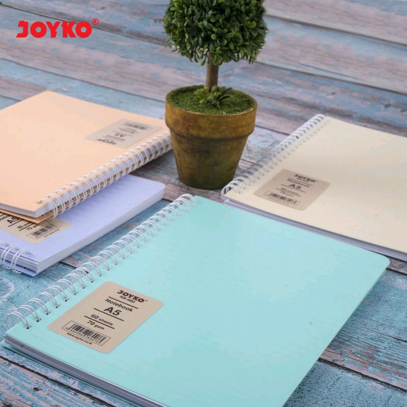 

Notes Spiral A5 Joyko NB-680 Warna Pastel | Note Book Spiral Joyko | Diary | Buku Catatan Bergaris 60 lbr | 70 gsm