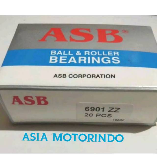 Ball bearing 6901 ZZ ASB Bosh arm Yamaha Vixion all type Bosh arm tipe model bearing laher 6901 ZZ